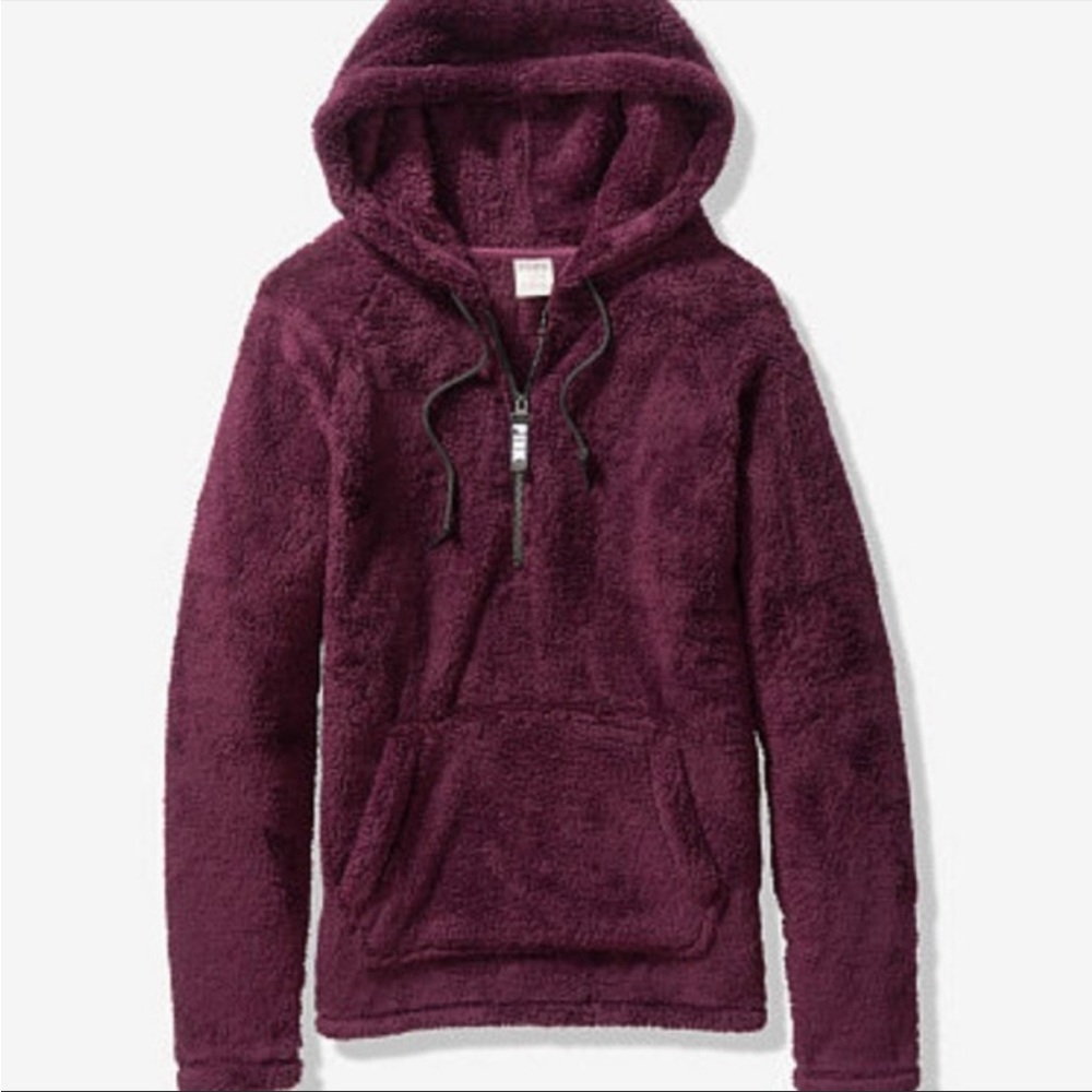 Victorias Secret PINK Sherpa Hoodie, size xs